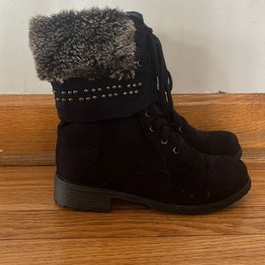 Host pick !!! Route 66 Lace Up Boots Black Size 6 NWT